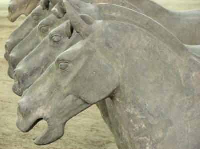 terra cotta horses